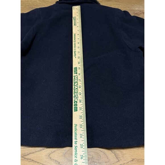 FORSTMANN Wool Angora Hair Women Blue Faux Fur Collar Sz Measured & Skirt VTG - Picture 12 of 16